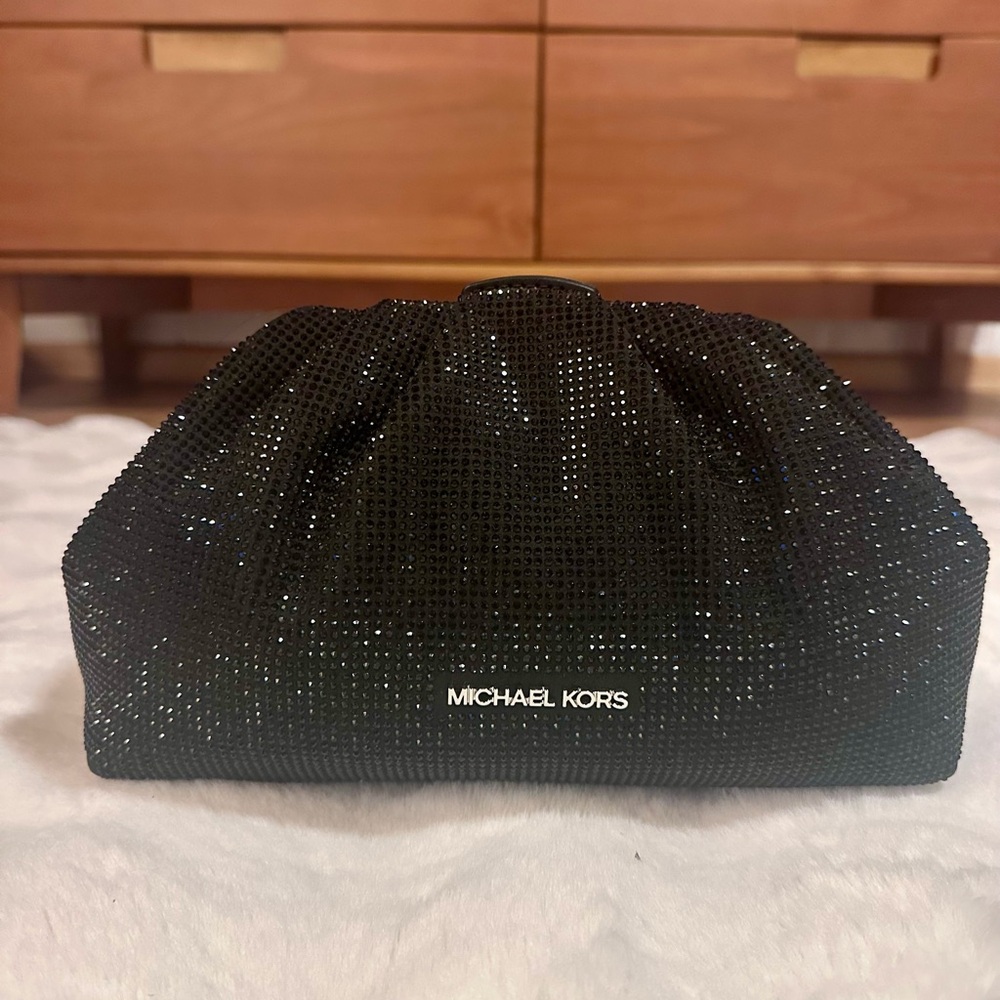 Michael Kors Nola Clutch in Black Sequin Limited Edition